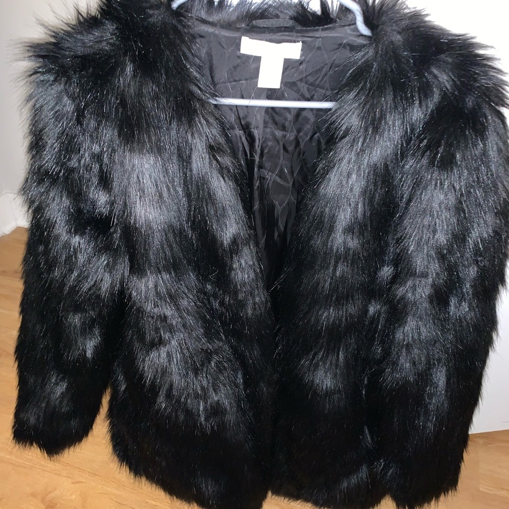 Faux fur jacket